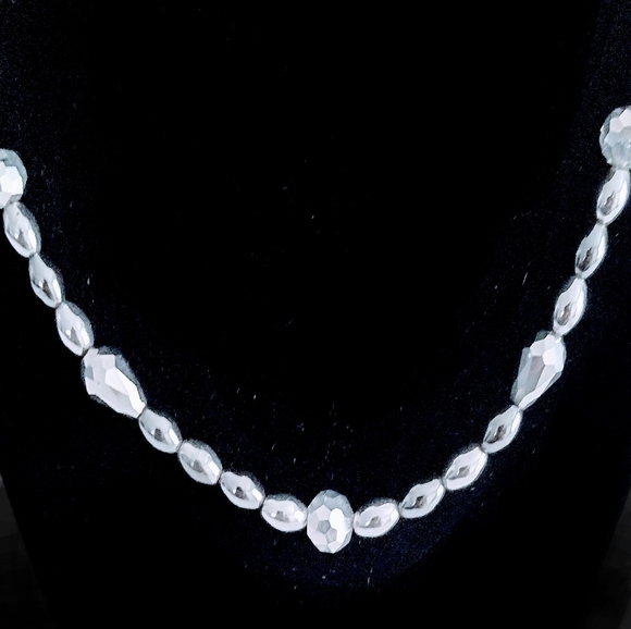 Ladies Handmade Silver/Hematite Necklace - Picture 2 of 4